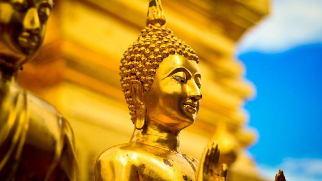 Wallpaper Buddha Statue, Gautama Buddha, Thailand, HD, 4K, World