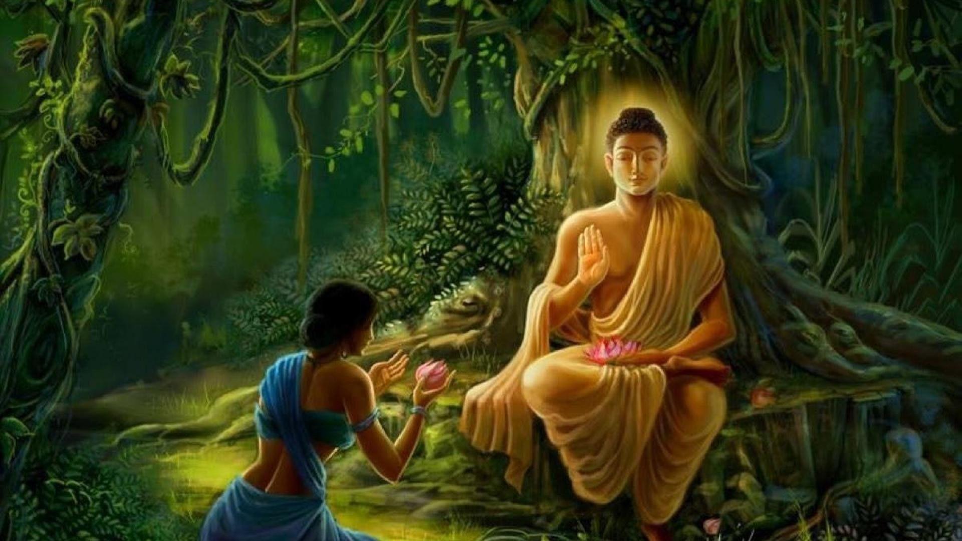3D Gautam Buddha Wallpaper