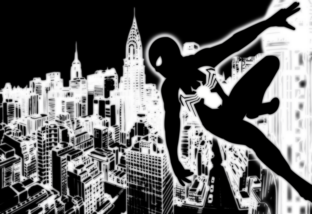 Black Suit Spider Man Symbiote Wallpaper