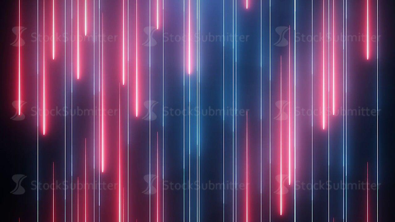 Red Blue Neon Animated DJ Background