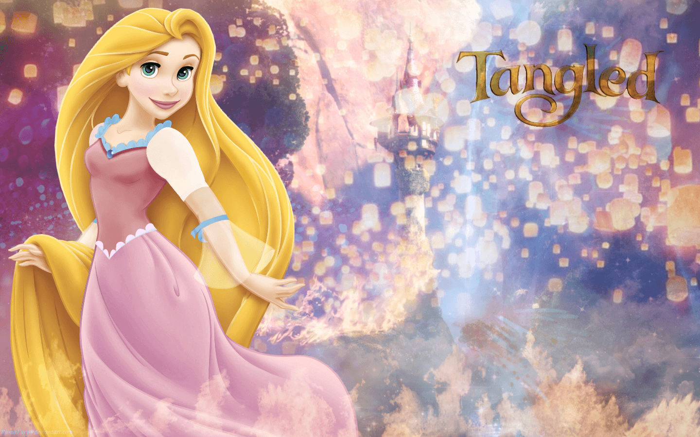 Rapunzel's Tower Princess Wallpaper