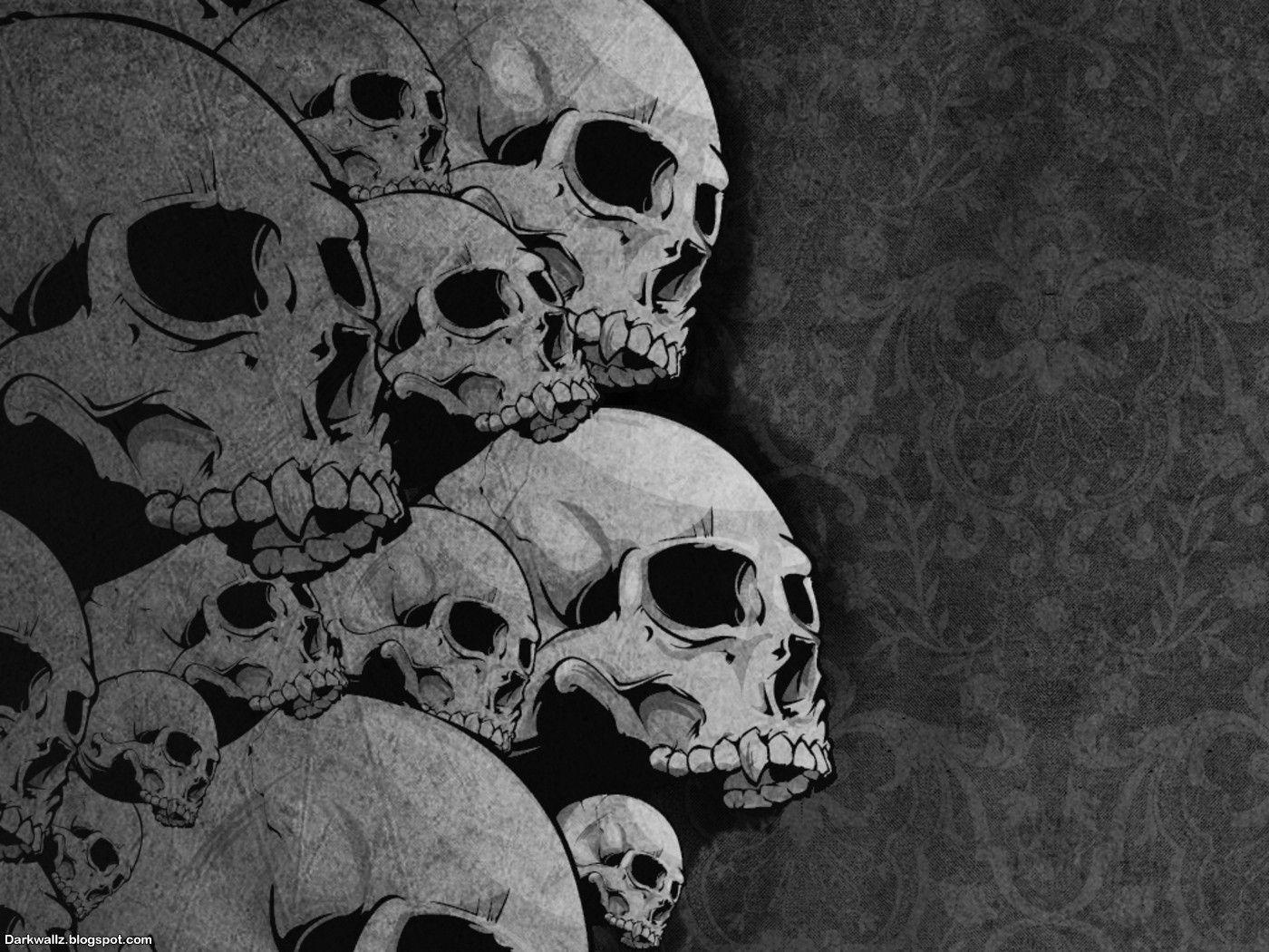 Gothic Skull High Definition Wallpaper 08831