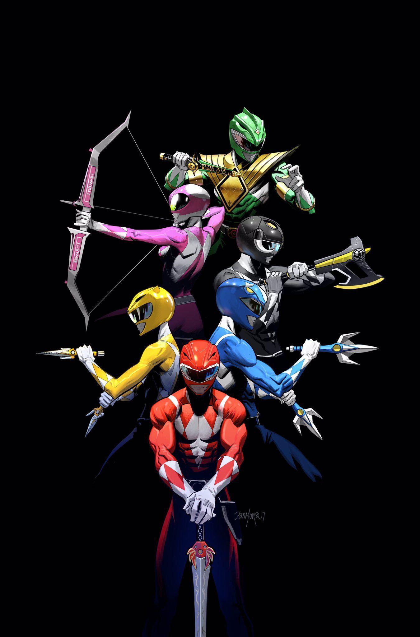 Mighty Morphin Power Rangers 2017 Annual Variant Cover