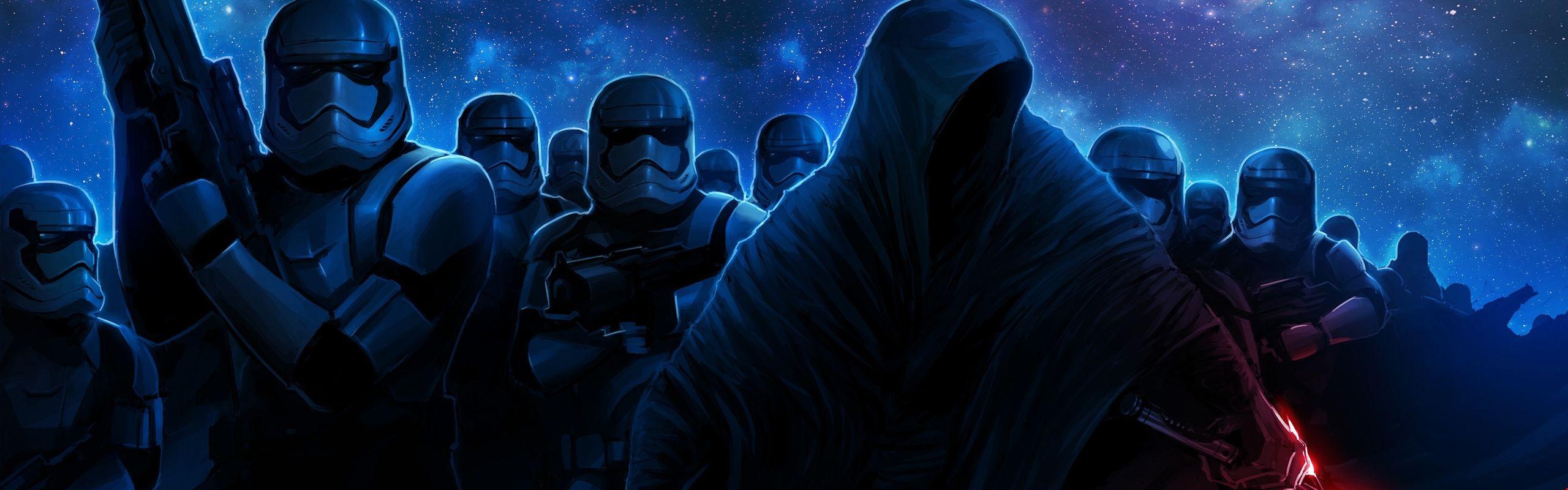 3k Stormtroopers Darth Vader Background. HD