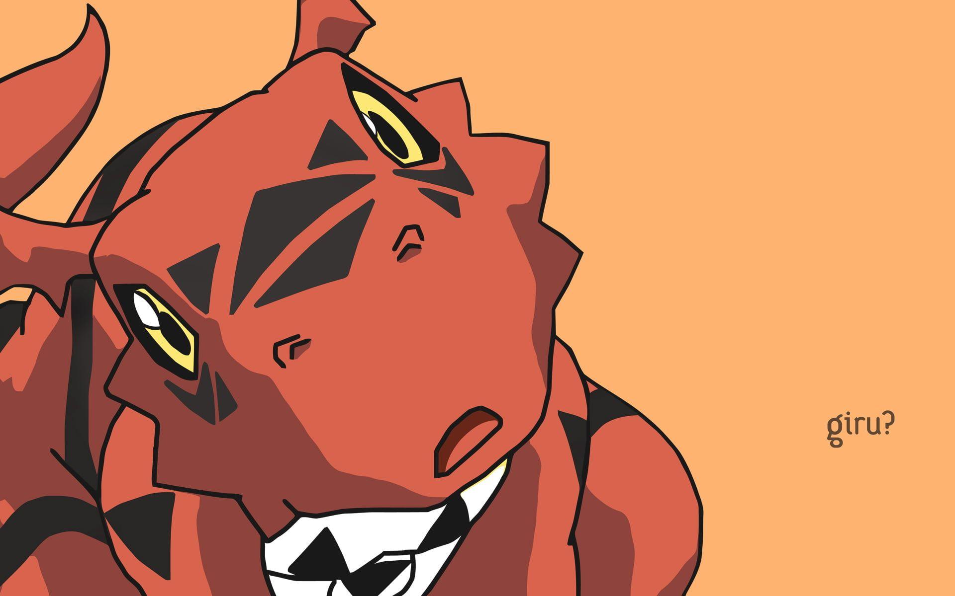 Digimon character illustration HD wallpaper