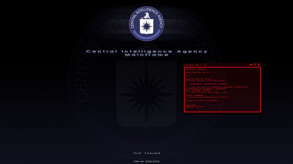 CIA Central Intelligence Agency crime usa america spy logo hacking