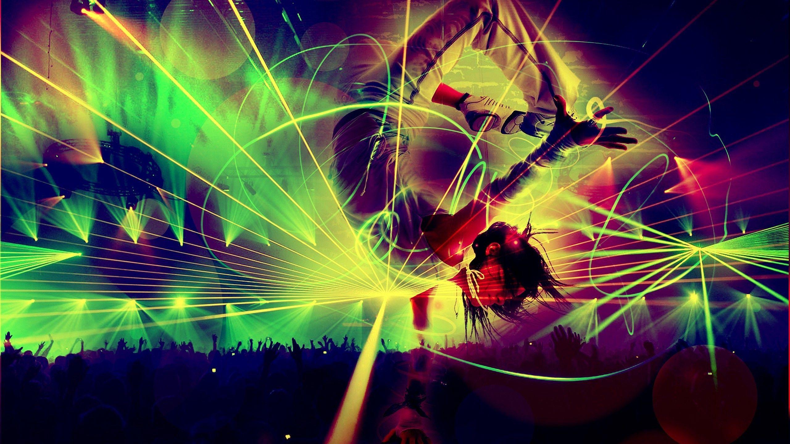 Tomorrowland 2015 Laser Show HD Wallpaper