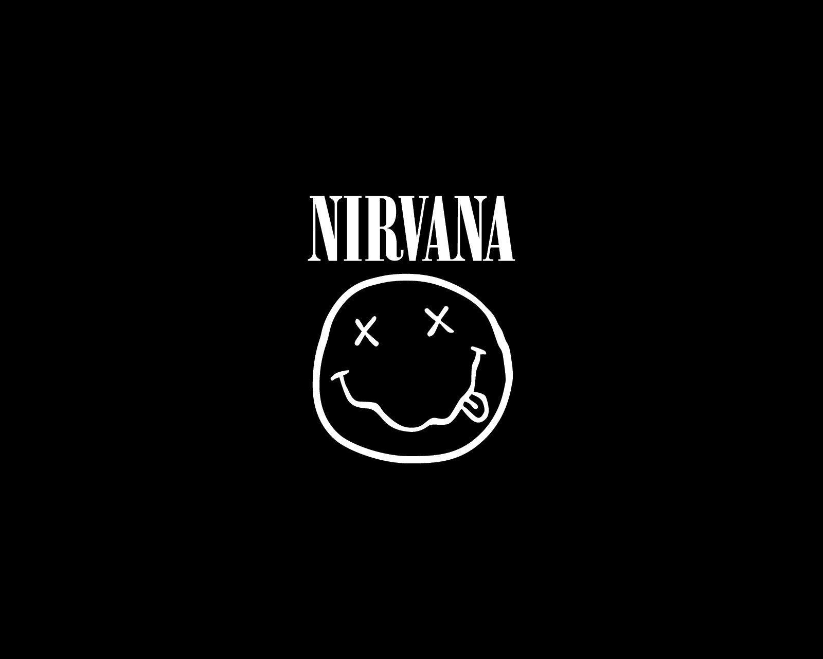 Nirvana Logo Black Wallpaper gambar ke 1