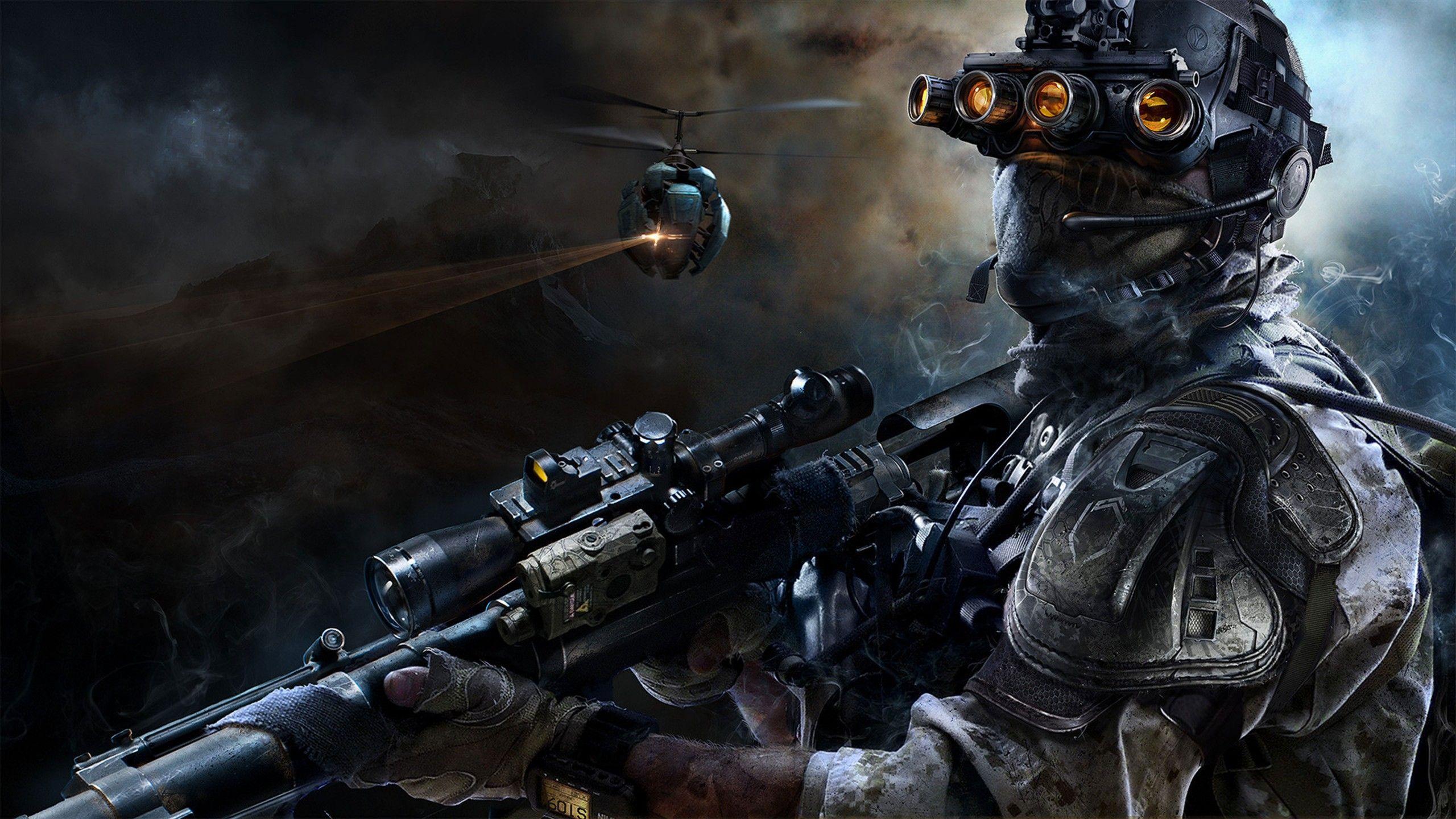 Wallpaper Sniper Ghost Warrior Recon, Drone, Sniper, 4K, Games