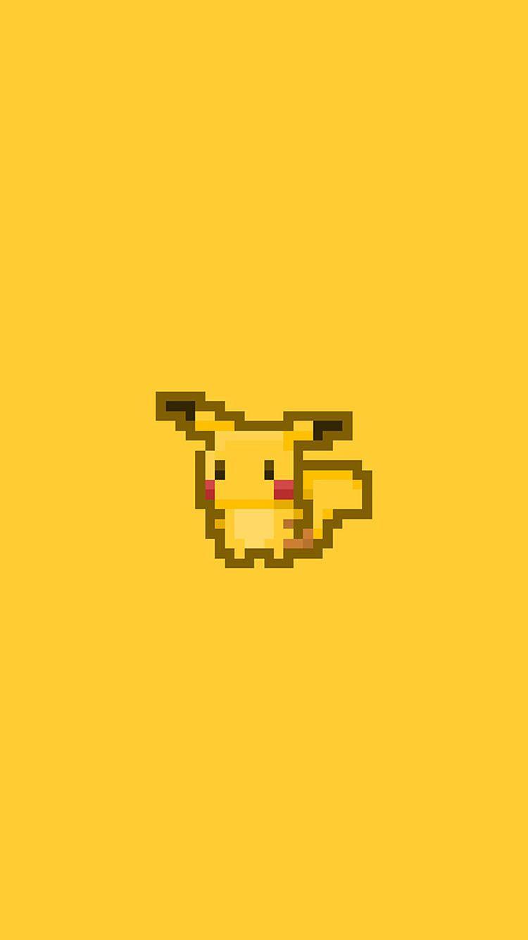 Pikachu Pokemon Pixel Art iPhone 6 Wallpaper. Wallpaper