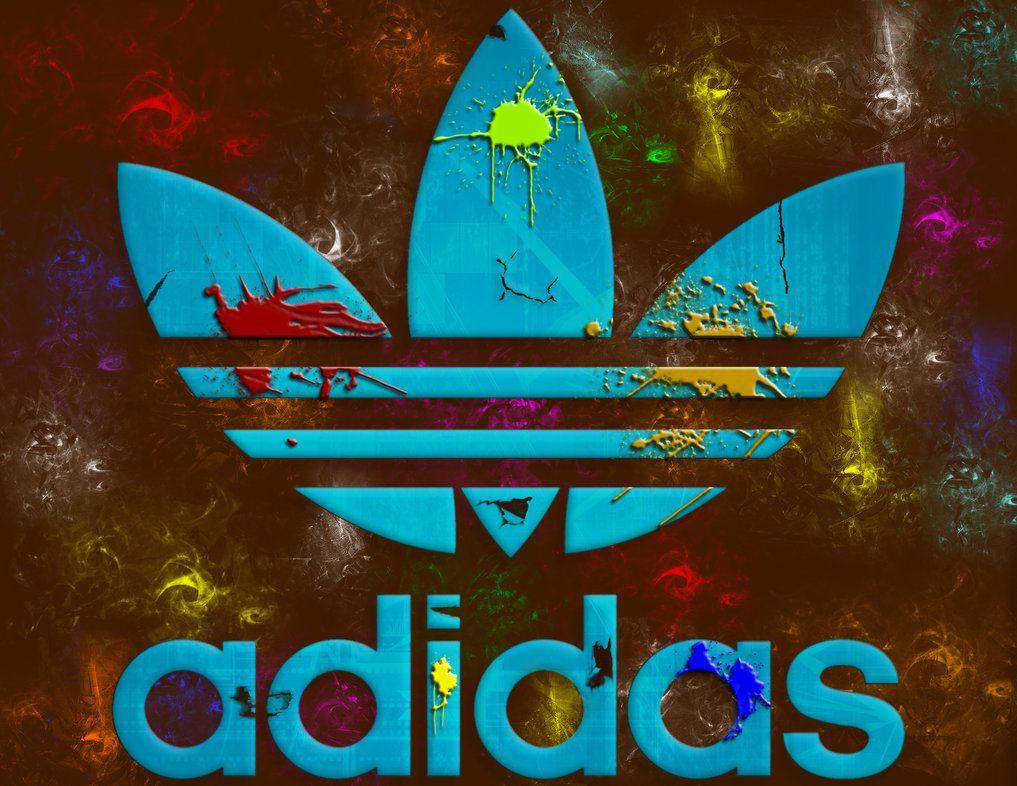 Colourful adidas logo