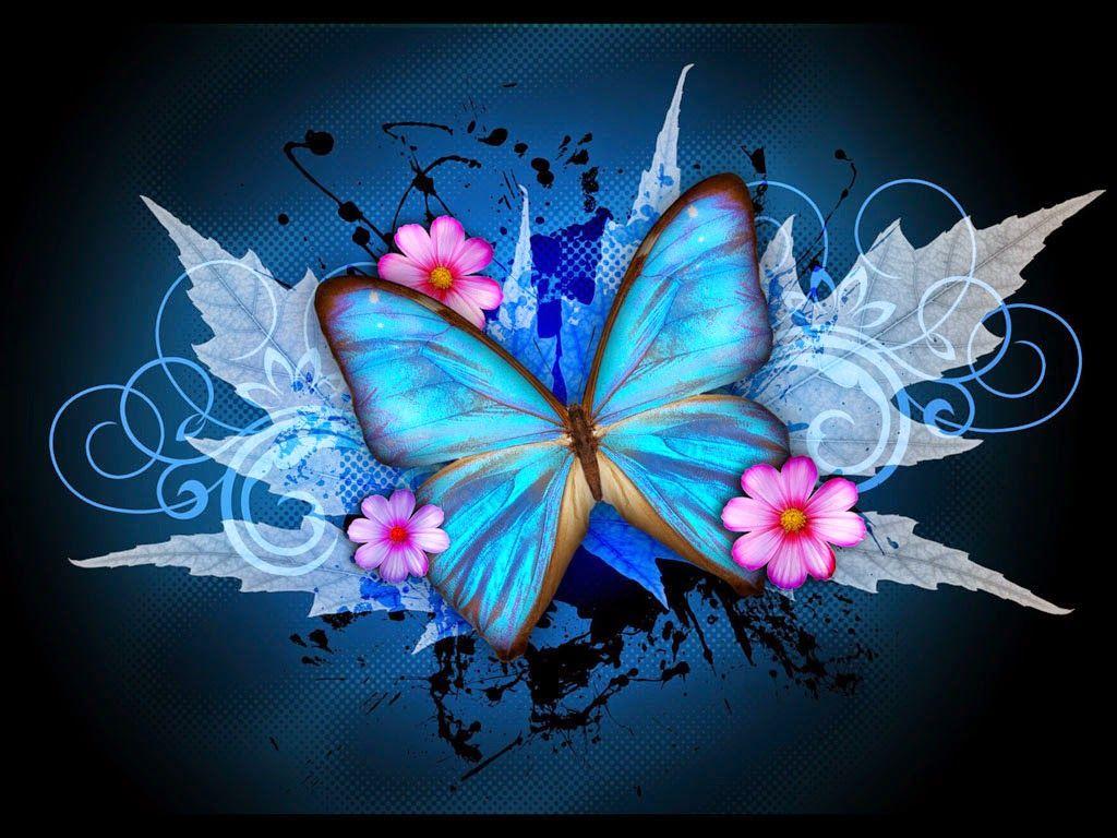Colorful Butterfly designs background for desktop Abstract HD wallpaper