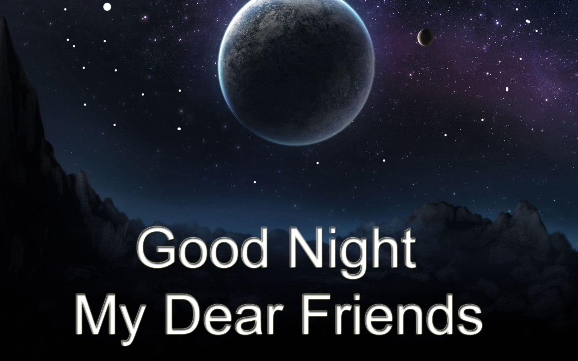 good night facebook friends wallpaper