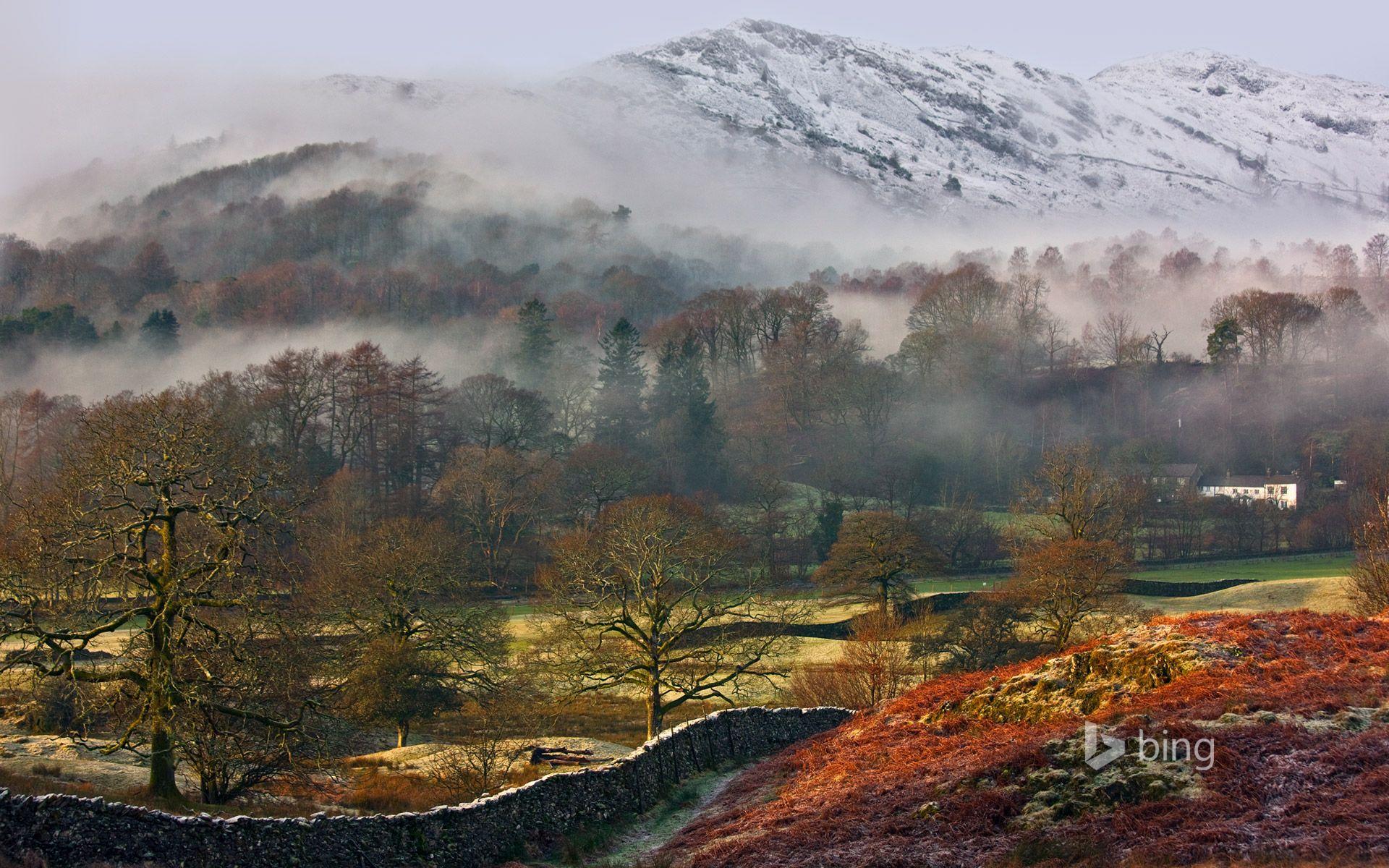 Great Langdale Valley in Lake District National Park, Cumbria