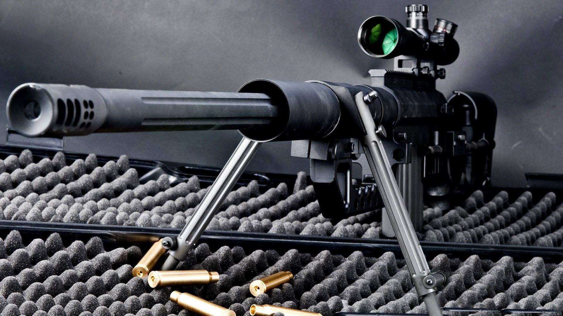 sniper rifle widescreen high definition desktop wallpaper background