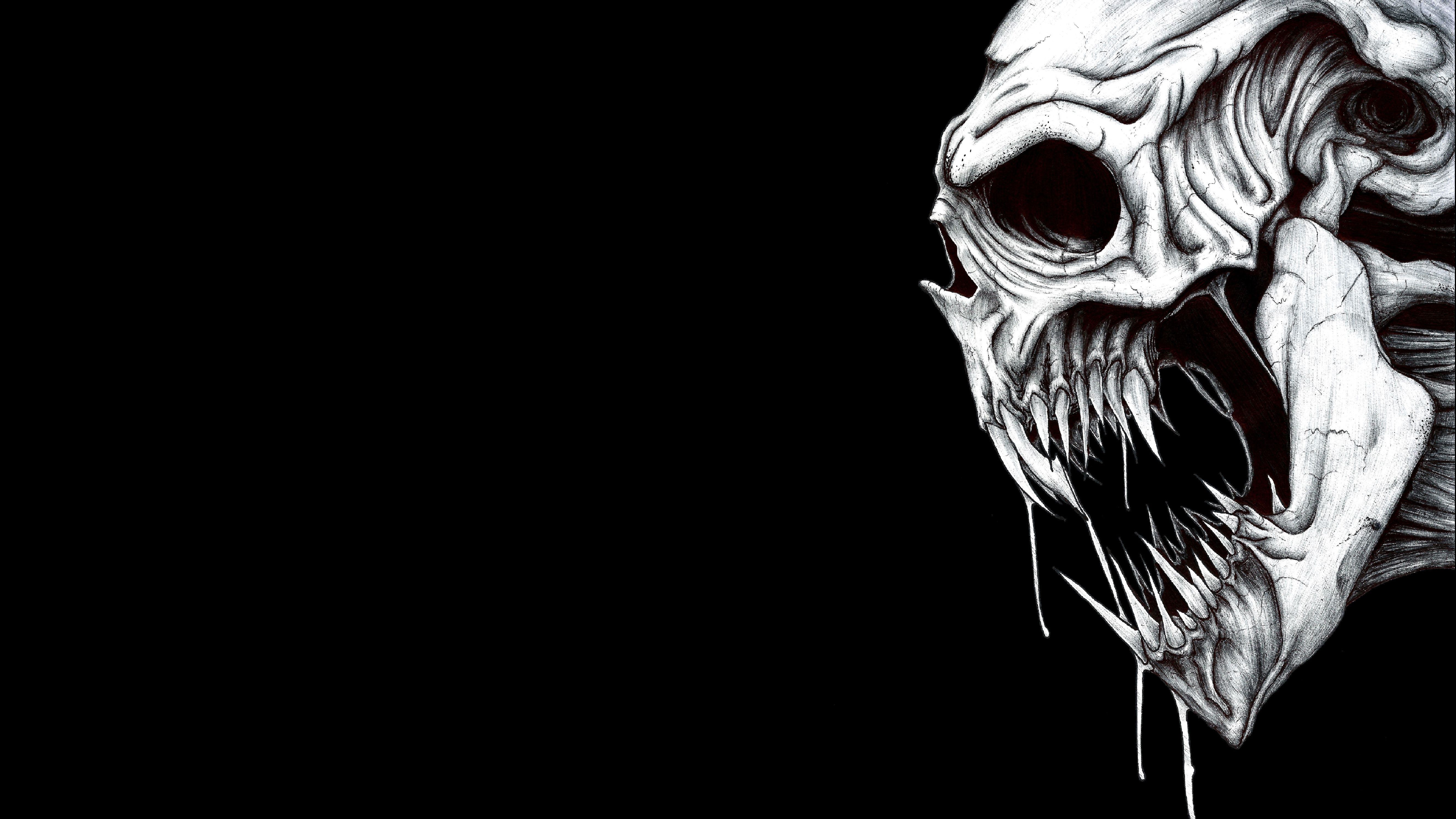 4K Ultra HD Skull Wallpaper and Background Image