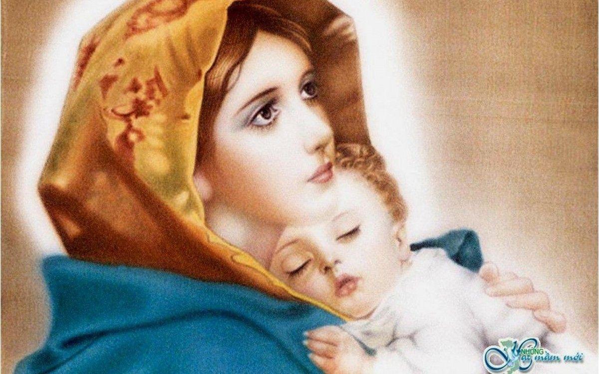 Mother Mary with Infant Jesus Free Wallpaper HD Download. Best Cool
