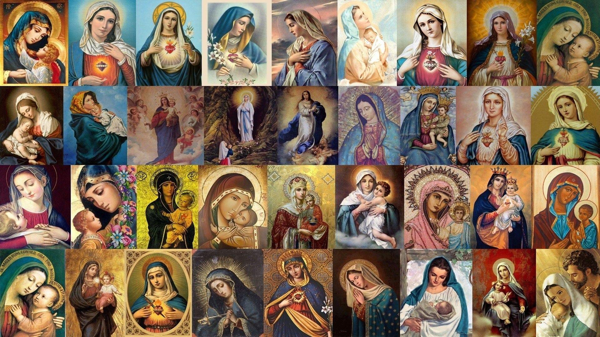 Wallpaper of Mother Mary
