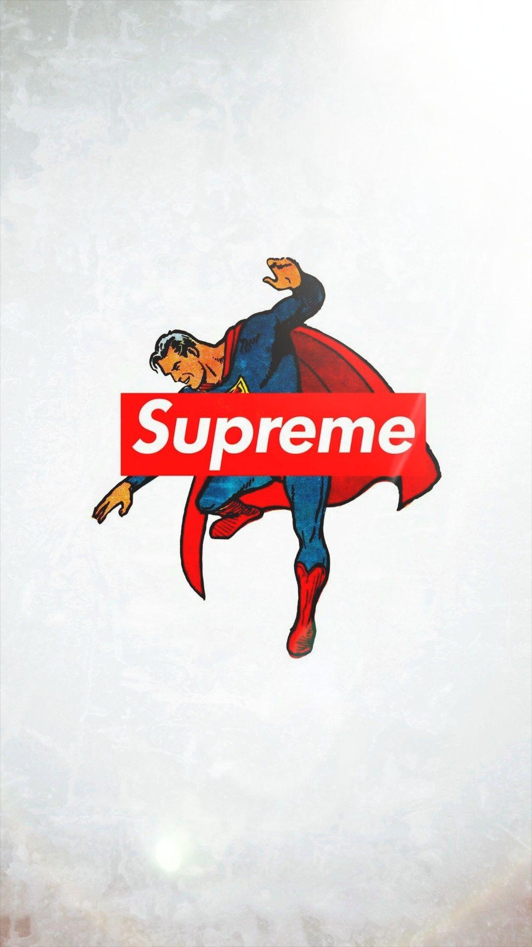supreme×superman glowing HD wallpapers for iphone