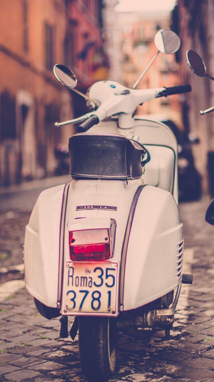 White Scooter Wallpaper, Adorable 48 White Scooter Picture HD