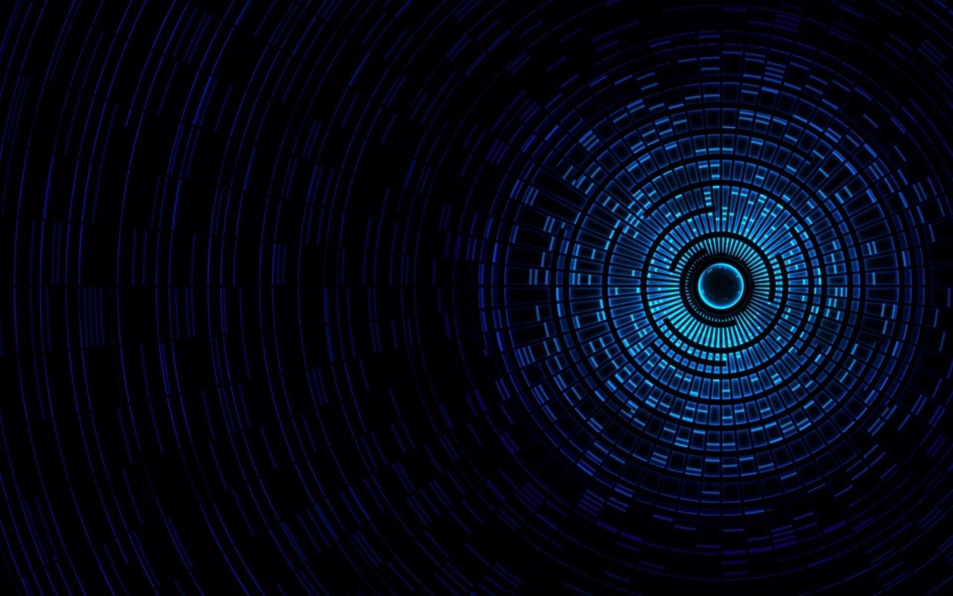 Techno Wallpaper Blue