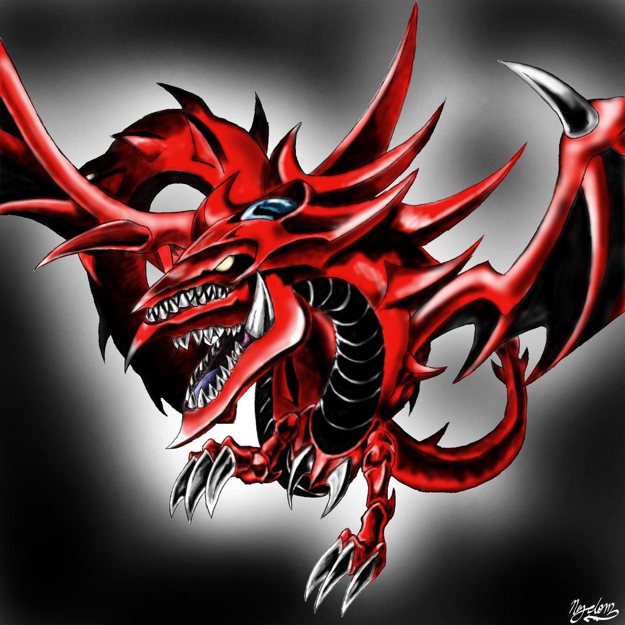 Wallpaper, illustration, demon, Yu Gi Oh, Slifer the sky dragon