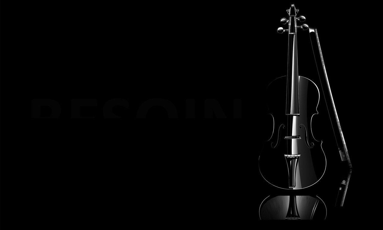 Violins black background wallpaper. PC