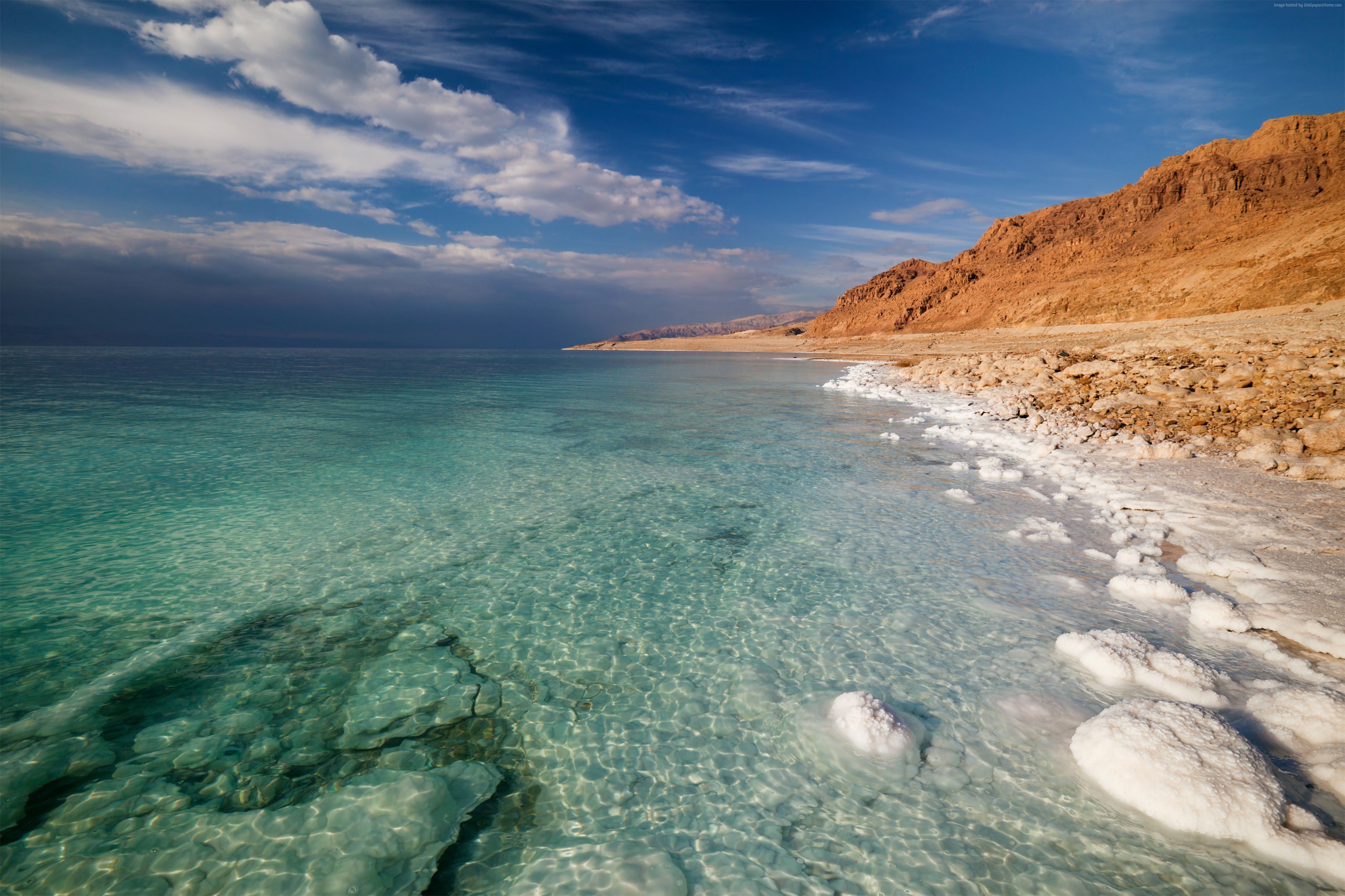 Wallpaper Dead Sea, 5k, 4k wallpaper, Israel, Palestine, Jordan, sea