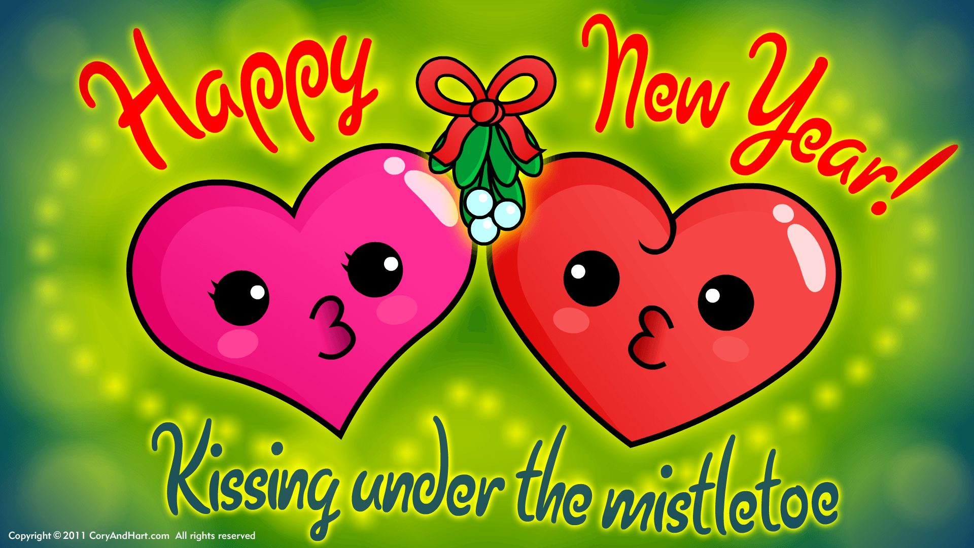 happy new year love wallpaper