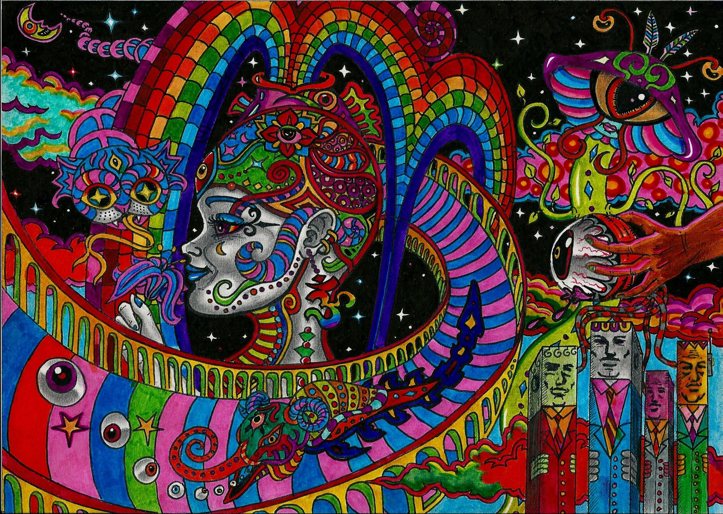 acid art wallpaper