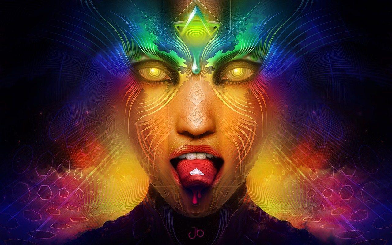 acid chick here one / 1280x800 Wallpaper. Design. High