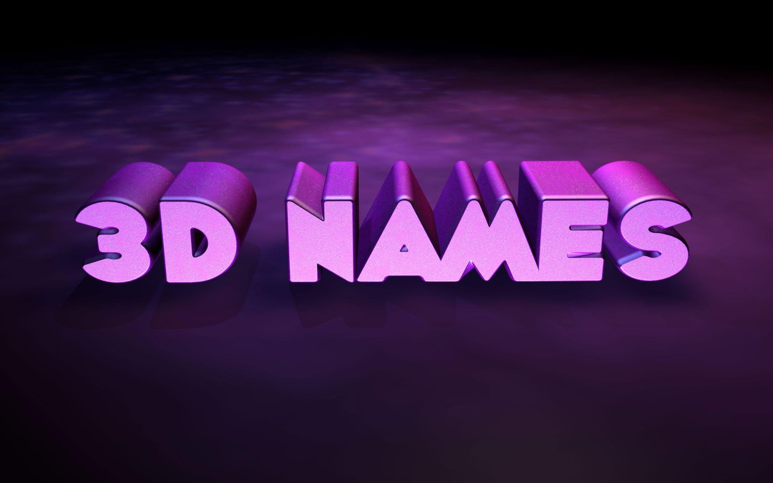 Preview of Big Purple 3D name for 