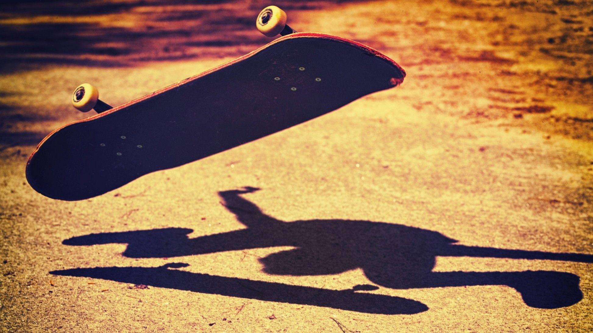 Wallpaper ID 11796  skateboard skateboarder bw dark asphalt 4k free  download