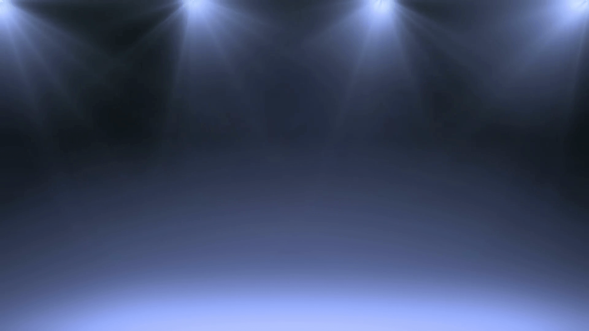 Animated Dark Blue Stage with Spotlights Background. Motion