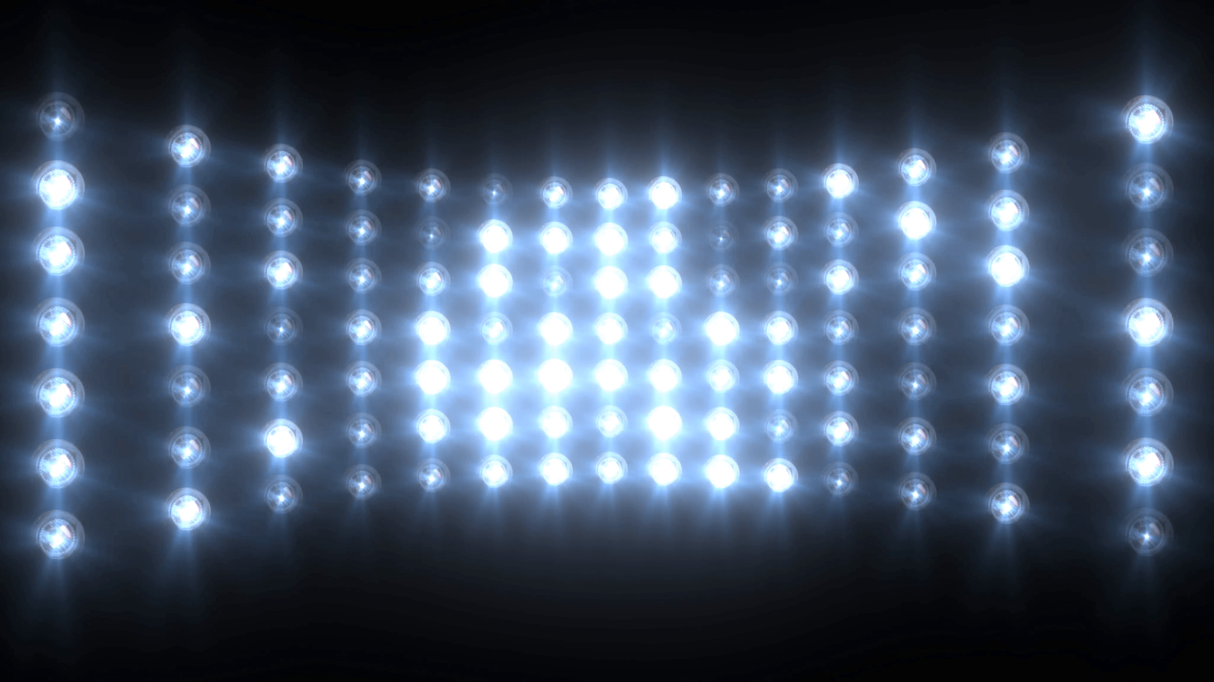 Flashing Blue Wall of Lights Concert Stage Sports Stadium Background