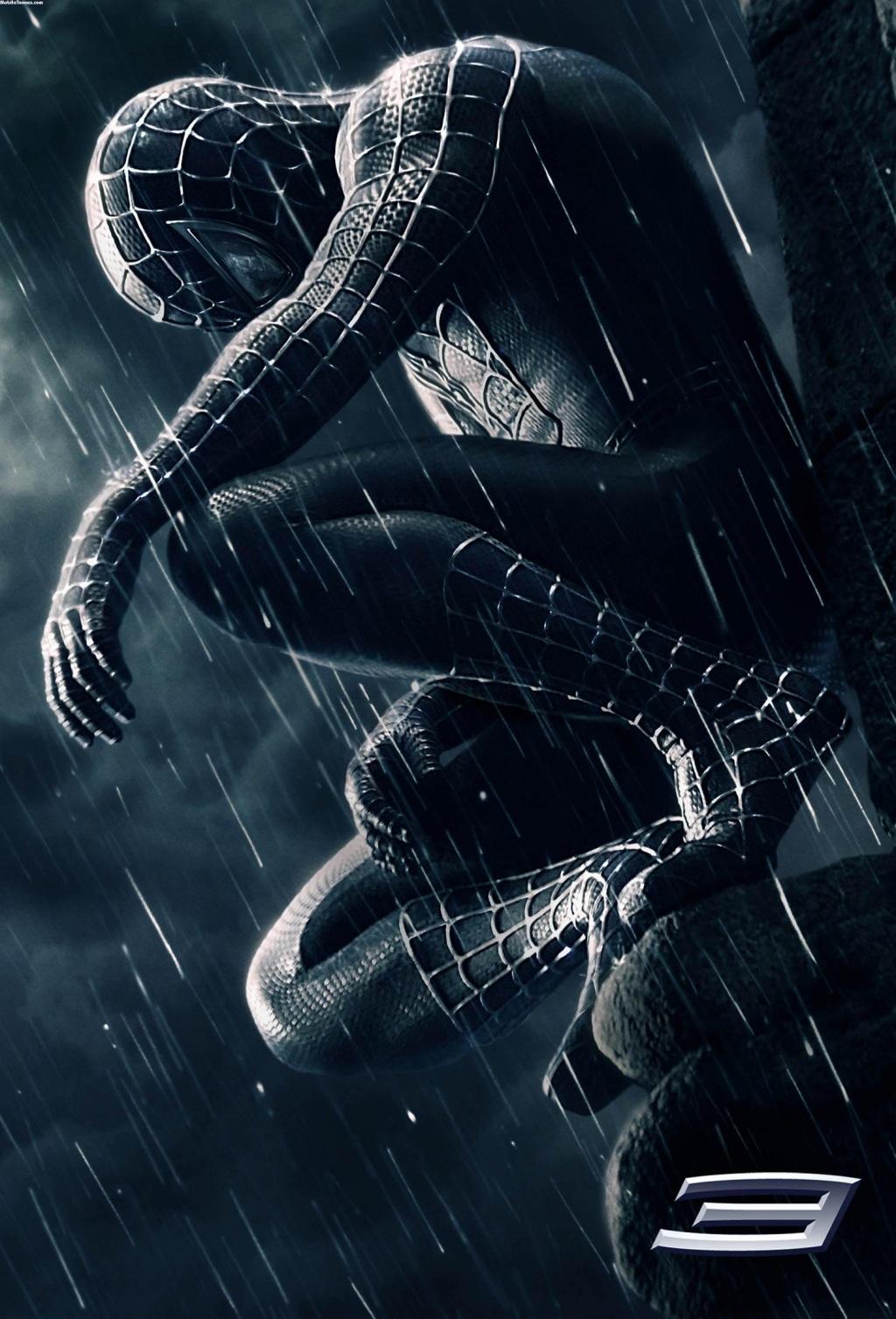 Self Reflexion: Full HD Spiderman 3 Wallpaper For Mobile Black