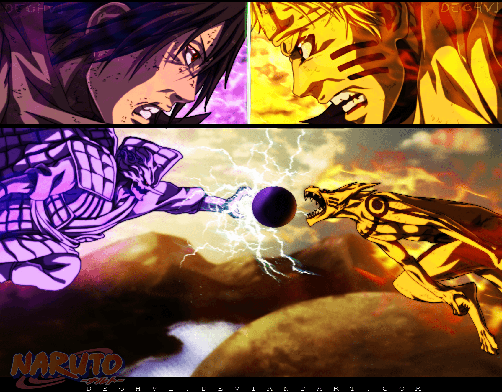Naruto Vs Sasuke Wallpaper and Background Imagex1330