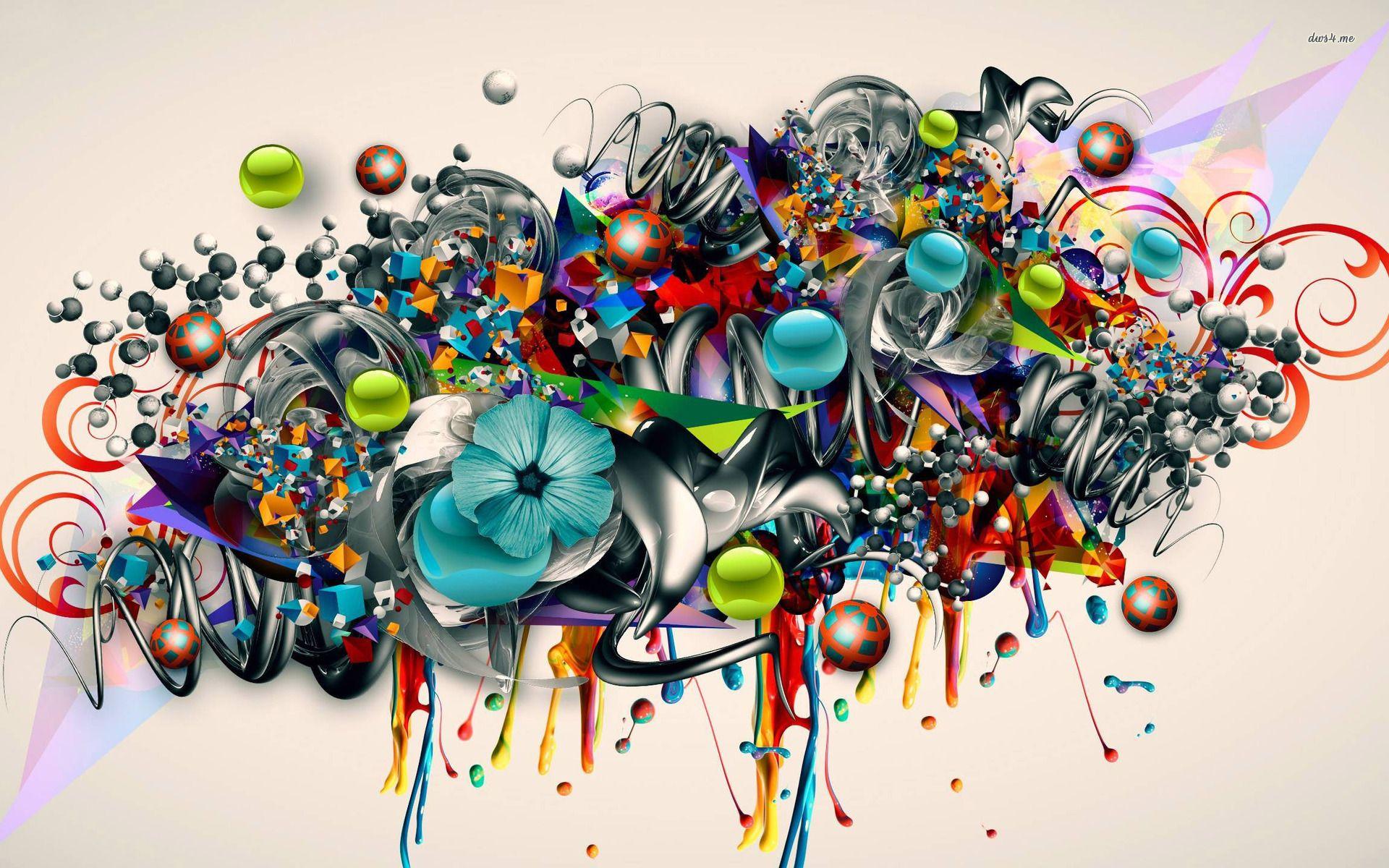 3d graffiti love wallpapers