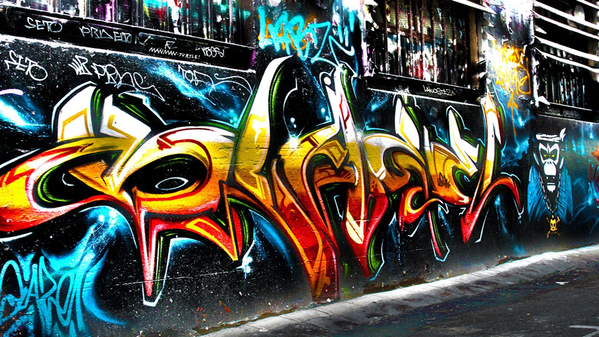 3d graffiti art wallpaper