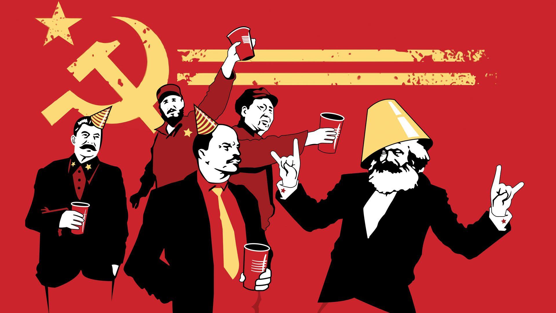 HD wallpaper Communist Party digital wallpaper Humor Funny red people   Wallpaper Flare