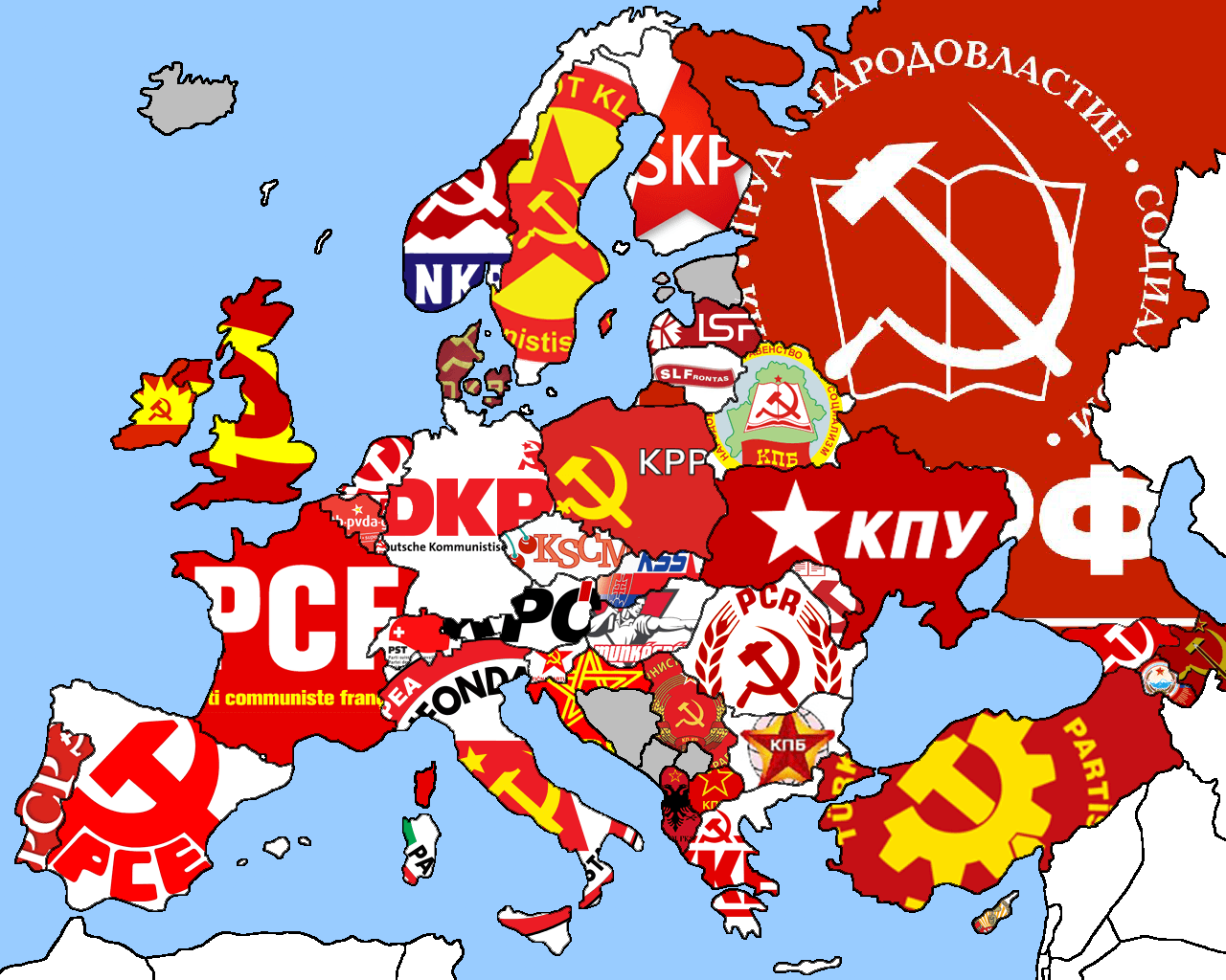 Communism image Map of european communist parties HD wallpaper