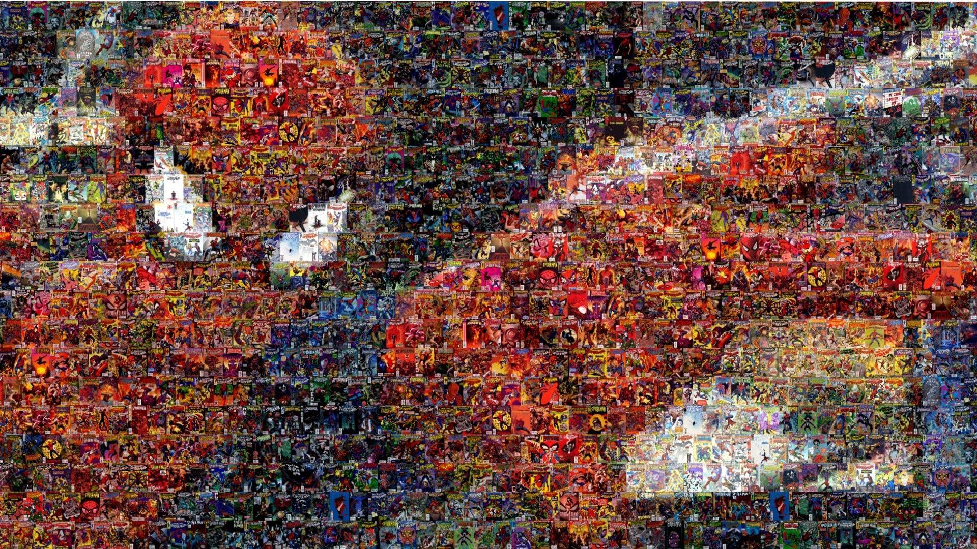 Spider Man Mosaic Marvel Comics Comic Books Wallpaper. AllWallpaper