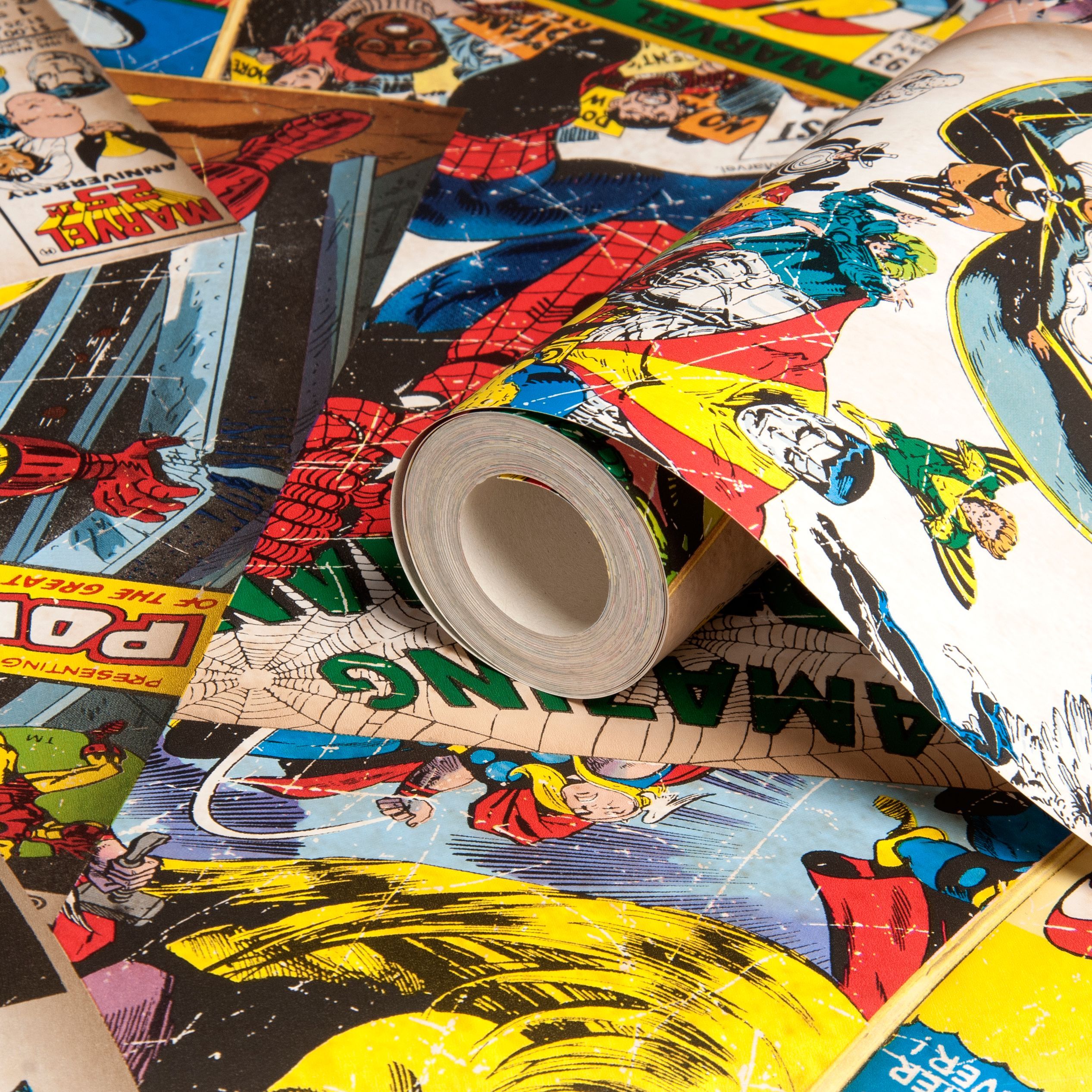 Marvel Cover Story Wallpaper. Departments. DIY at B&Q