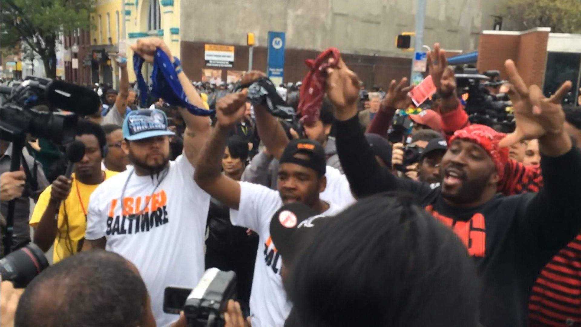 Crips and Bloods Unite to Show Support for Freddie Gray Indictment