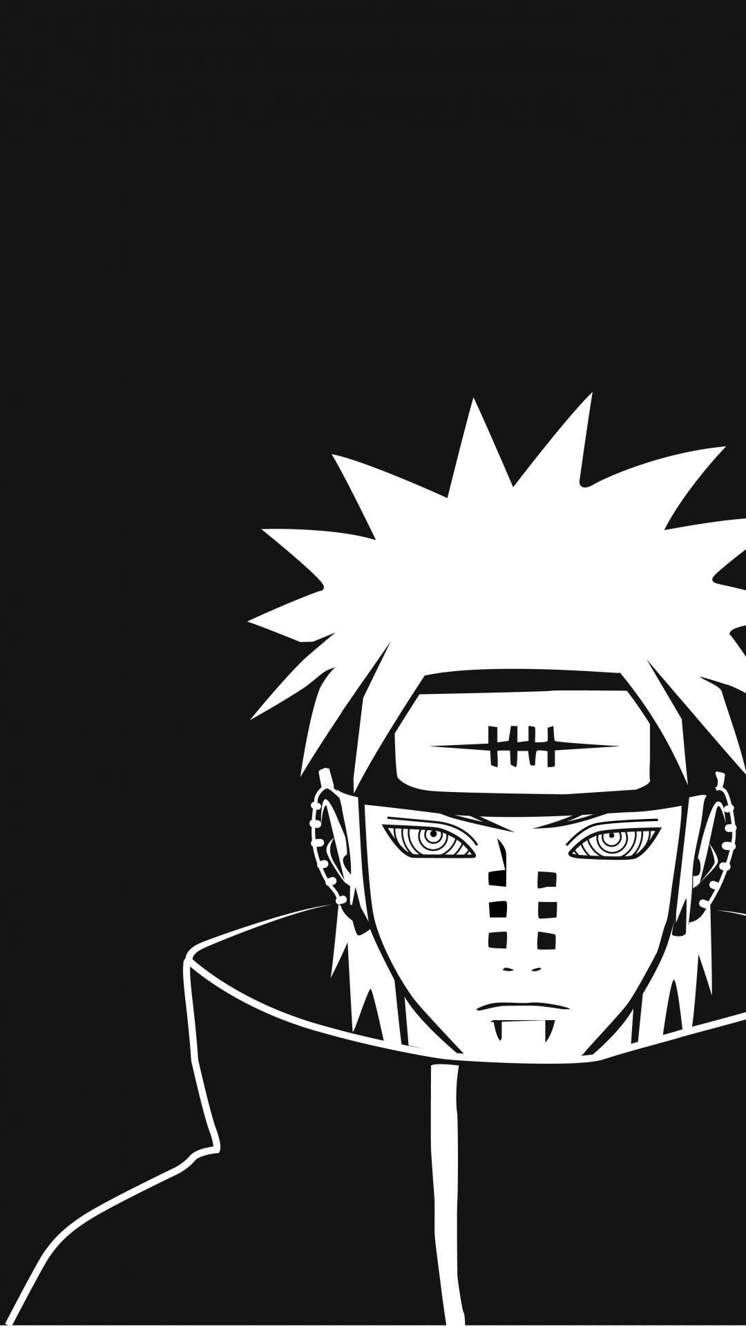 Naruto: shippuden akatsuki grayscale pein rinnegan wallpaper