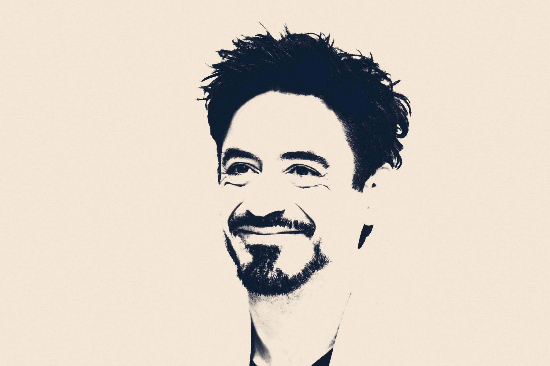 robert downey jr art portrait HD wallpaper