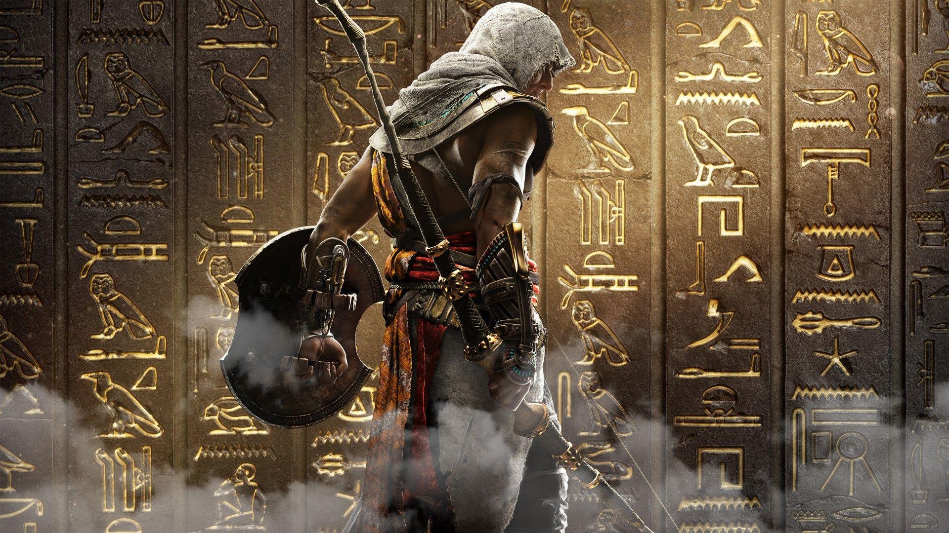 Assassins Creed Origins Hieroglyphs 4K Wallpaper. HD Wallpaper