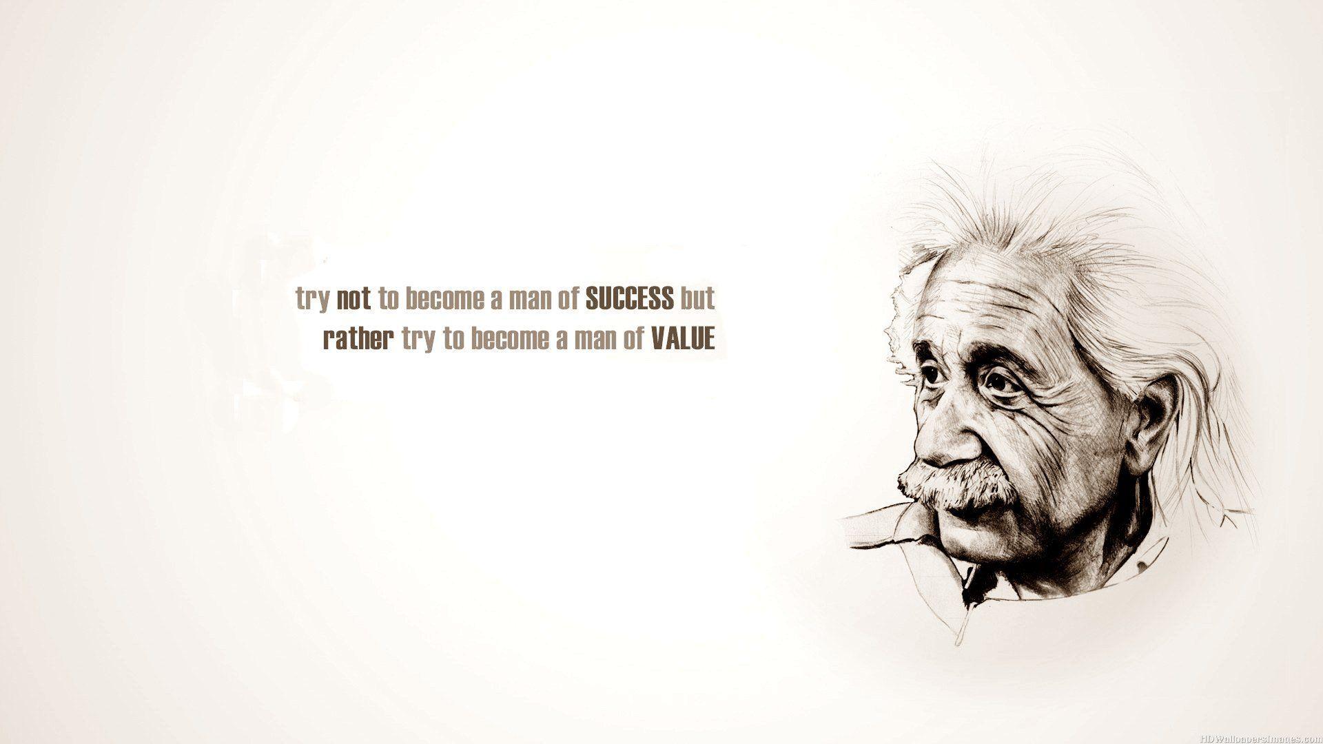 Albert Einstein Success Quotes wallpaper