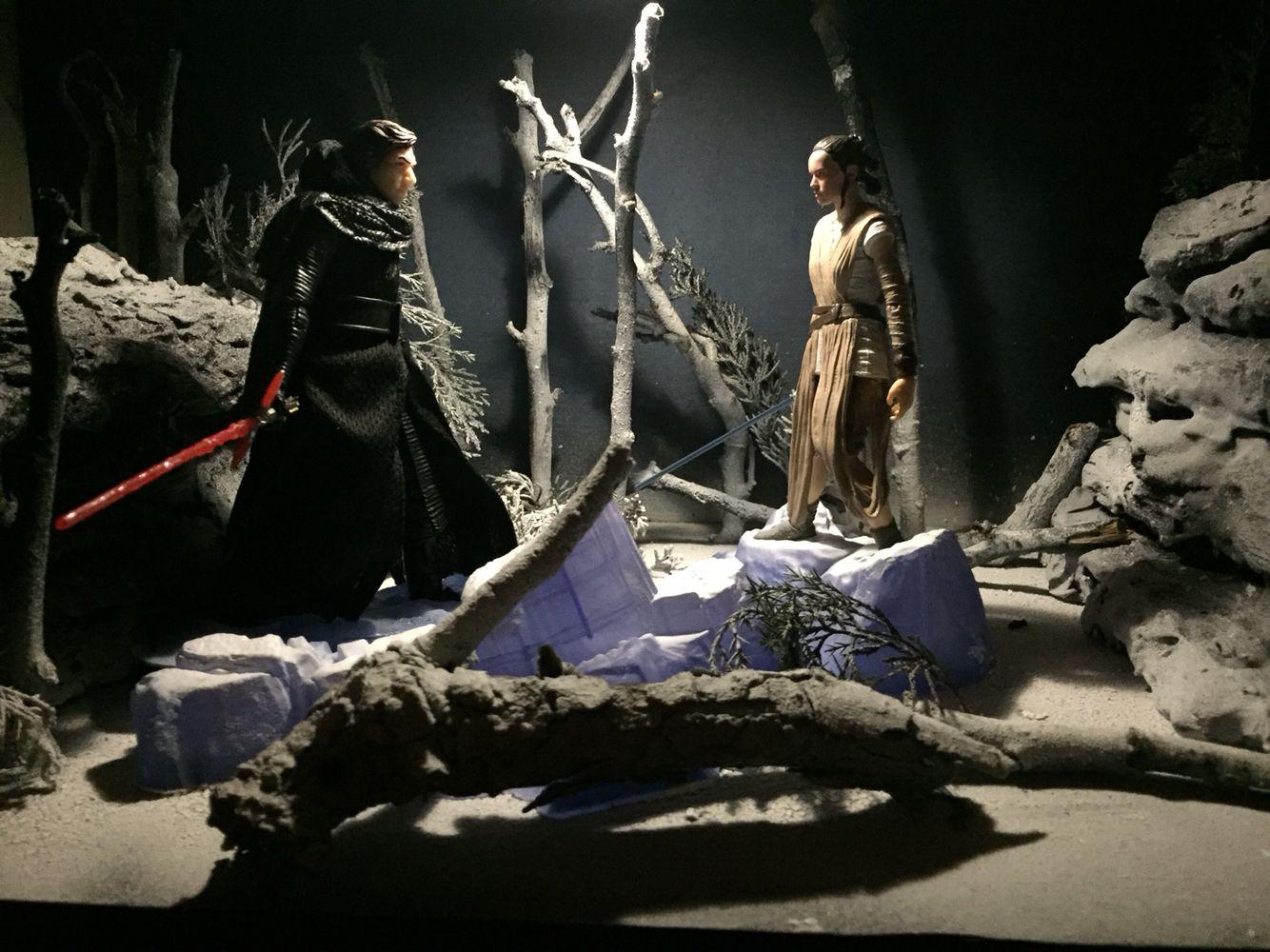 Star Wars Black Series Starkiller Base Fight Custom Diorama