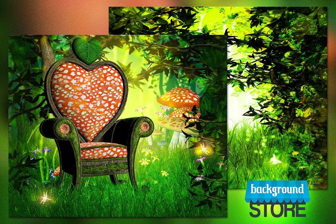 Magic Garden Background Graphics Creative Market